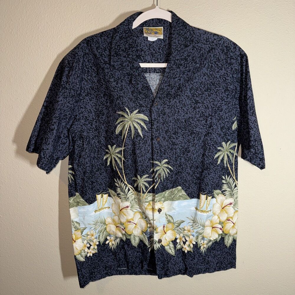 VTG Winnie Fashion Men’s Hawaiian Shirt Blue